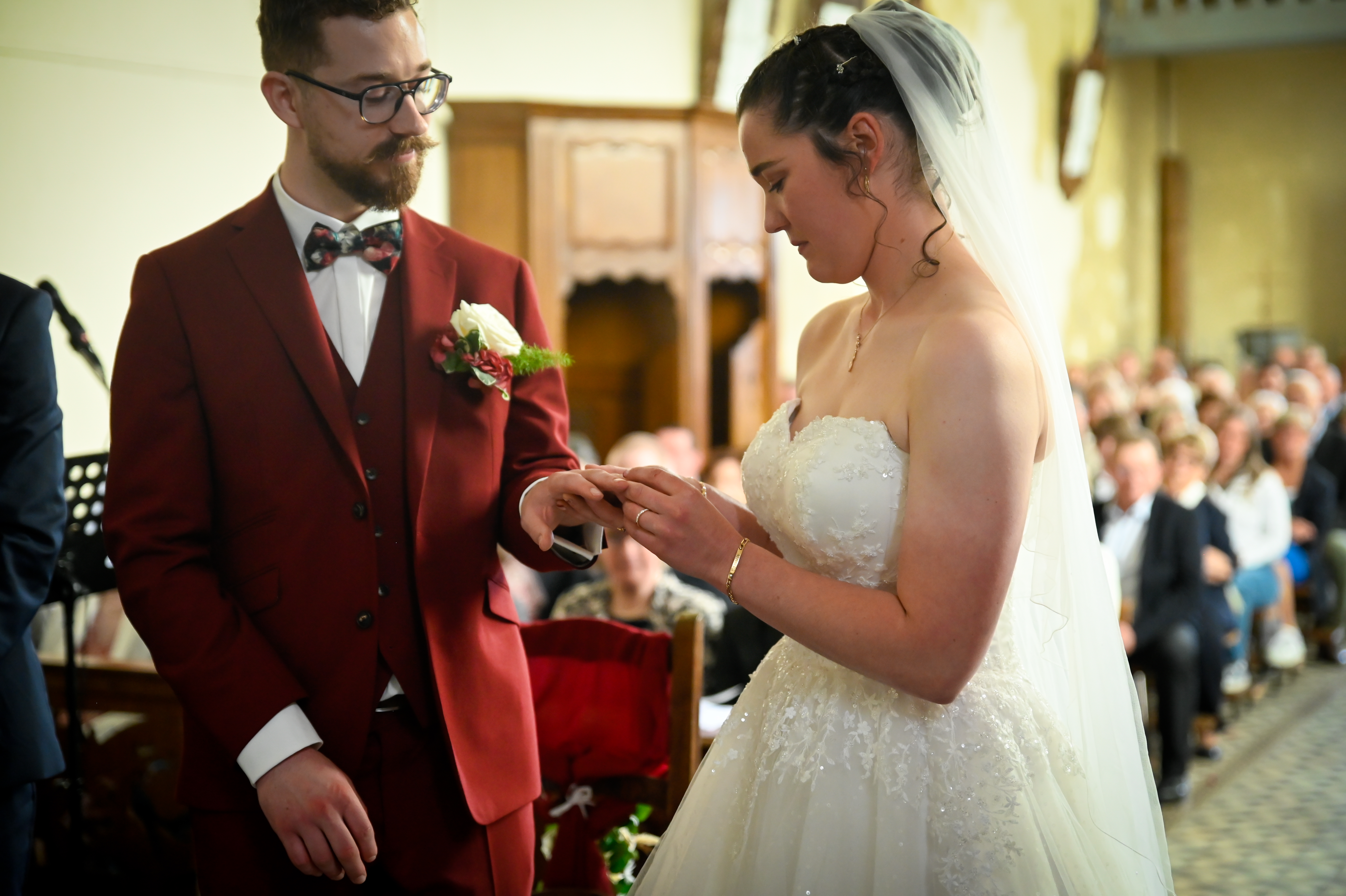 photo cérémonie église mariage Camille et Adrien, Aulnoye-Aymeries, Juin 2024