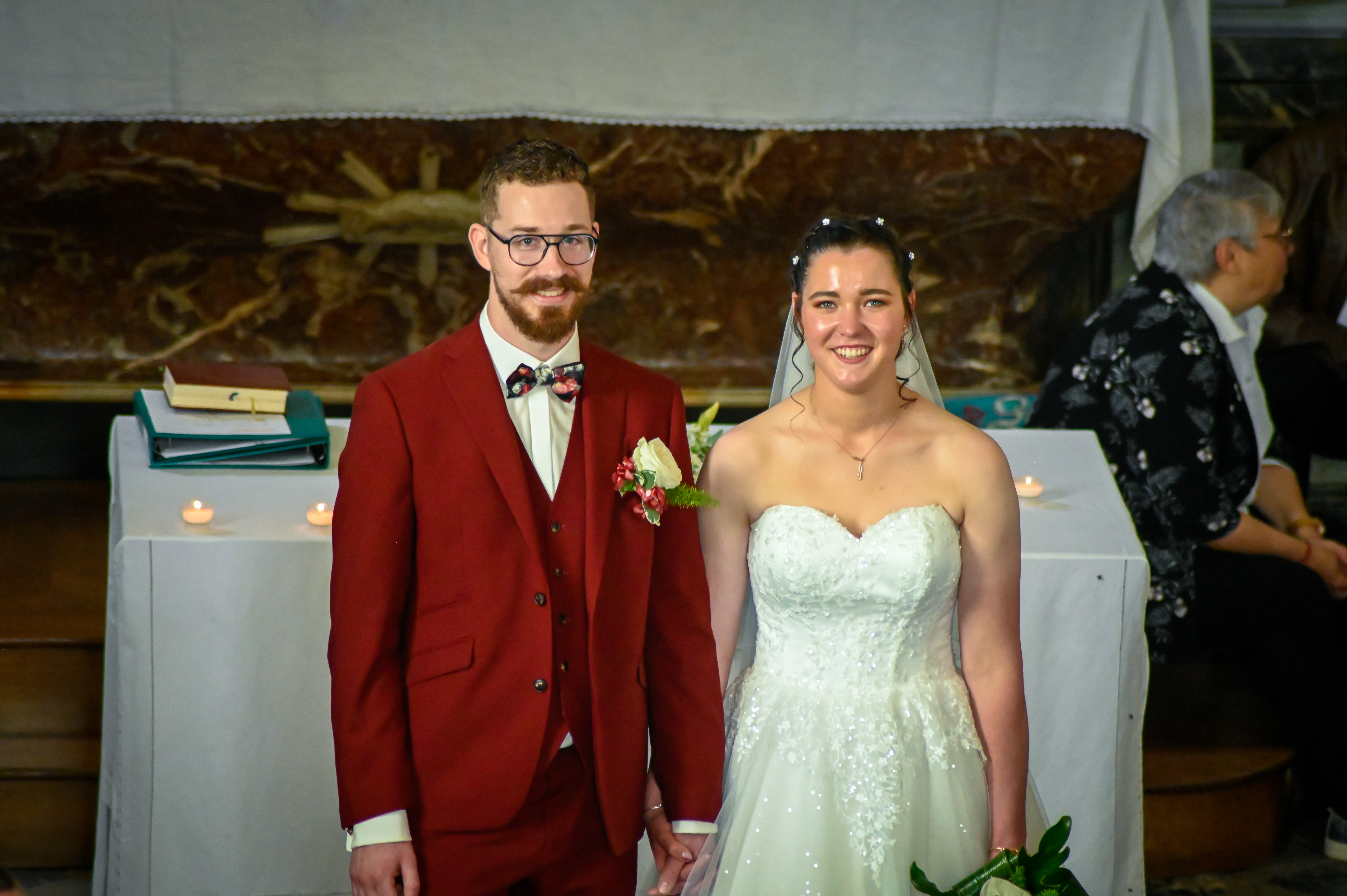 photo cérémonie église mariage Camille et Adrien, Aulnoye-Aymeries, Juin 2024