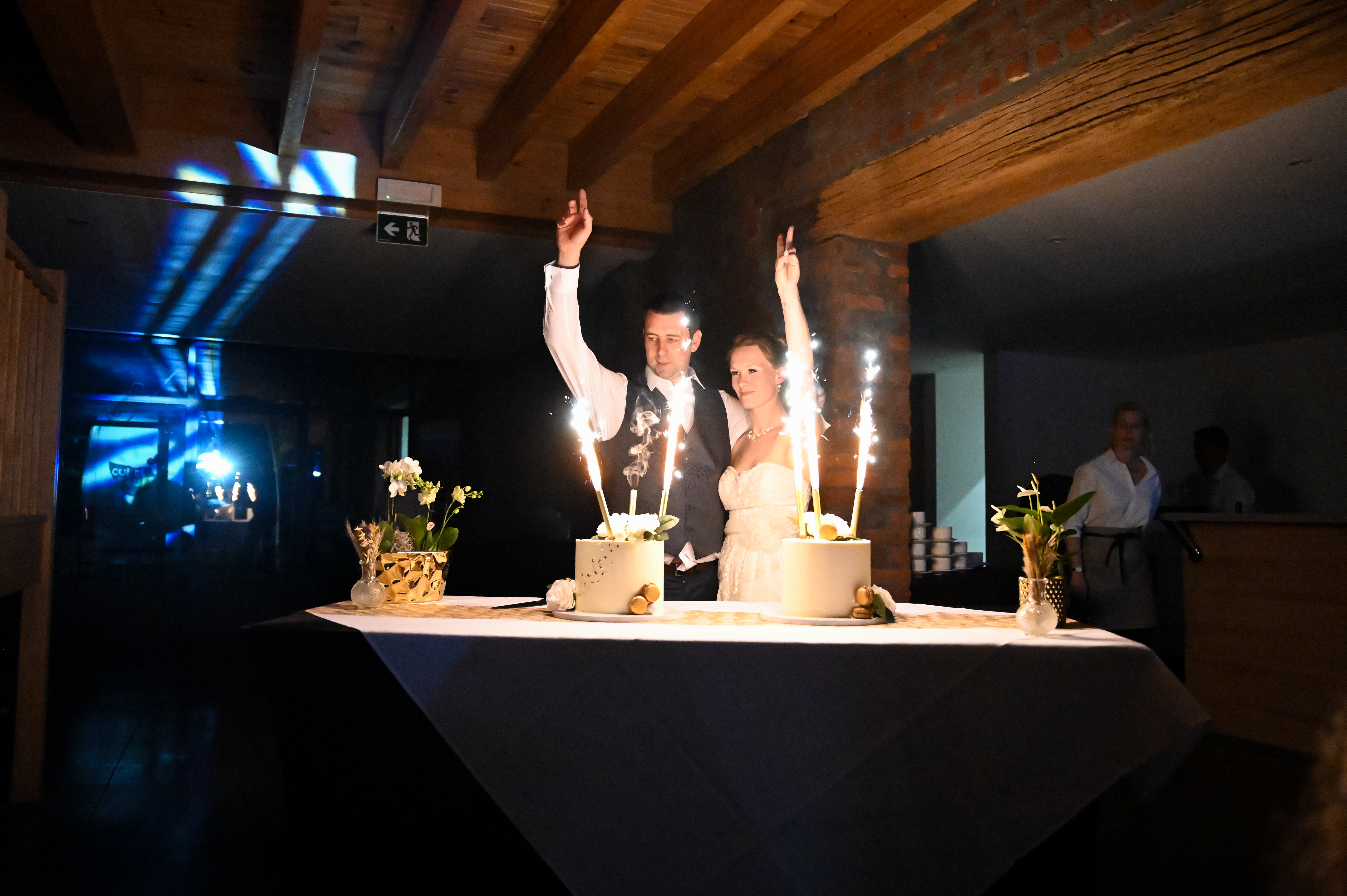 photo soirée gâteau mariage Ophélie et Quentin, Belgique